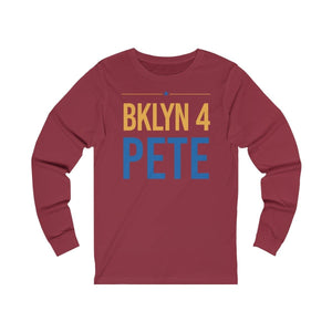 "BKLYN 4 Pete" Unisex Jersey Long Sleeve Tee - mayor-pete