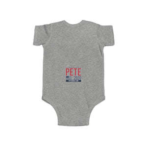 "Vote for Pedro Buttigieg!" Baby Onezie (unisex) - mayor-pete