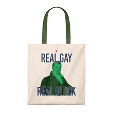 Load image into Gallery viewer, &quot;Real gay Real Quick&quot;  James Buchanan for Pete -  Tote Bag - Vintage - mayor-pete