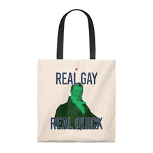 Load image into Gallery viewer, &quot;Real gay Real Quick&quot;  James Buchanan for Pete -  Tote Bag - Vintage - mayor-pete