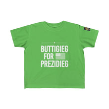 Load image into Gallery viewer, &quot;Buttigieg for Prezidieg&quot; Kid&#39;s Fine Jersey Tee