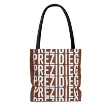 Load image into Gallery viewer, &quot;Prezidieg all over&quot; - Truman Brown - Tote Bag